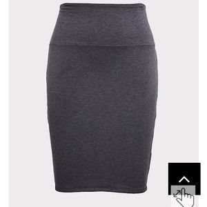 Torrid Charcoal Grey Skirt Size 0